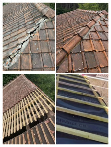 Photo de galerie - Toiture Elles étaient cassées et il y avait une fuite à l'intérieur