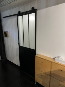 Photo de galerie - Pose de porte coulissante 