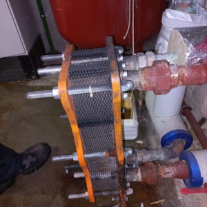 Photo de galerie - Remplacement échangeur à plaques