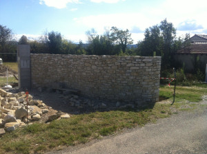 Photo de galerie - Création d'une entrée avec portail
