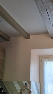 Photo de galerie - Pose d'enduit mono couche + 2 couches peintures 