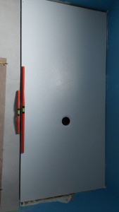 Photo de galerie -  pose de receveur extra plat 100m×200m 