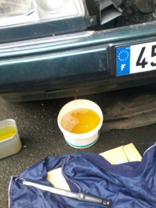 Photo de galerie - Vidange du liquide de refroidissement