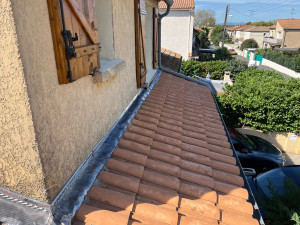 Photo de galerie - Pose de solin ( étanchéité) 