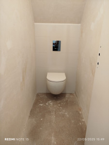 Photo de galerie - Création/ pose wc suspendu 
