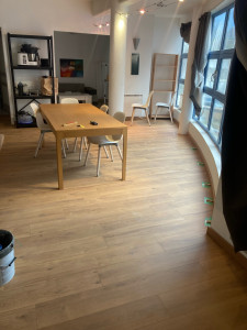 Photo de galerie - Mis en place d’un parquet flottant 