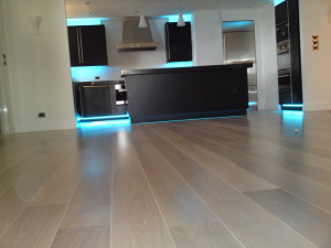 Photo de galerie - Parquet chêne blanchi