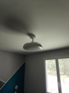 Photo de galerie - Pose d'un ventilateur de plafond 