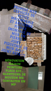 Photo de galerie - Petit travaux réalisés par moi 