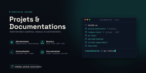 Photo de galerie - Mes projets systèmes et réseaux, documentés de A à Z. Administration Windows Server, réseaux Cisco, automatisation, procédures pas à pas. Tout est reproductible et expliqué.