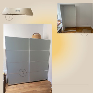 Photo de galerie - Penderie en kit