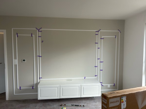 Photo de galerie - Décoration baguettes moulures 