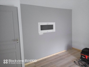 Photo de galerie - Peinture d'une chambre et pose parquet 