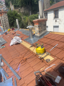Photo de galerie - Sortie de ventilation avec entourage de cheminée 