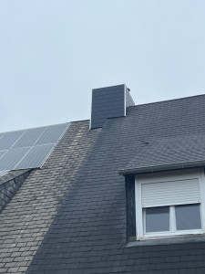 Photo de galerie - Bardage d’une cheminée