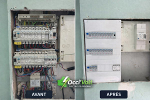 Photo de galerie - Remplacement tableau électrique complet 