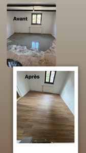 Photo de galerie - Ragréage, plus Pose de Parquet