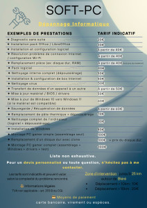 Photo de galerie - Exemples de prestations et de prix 