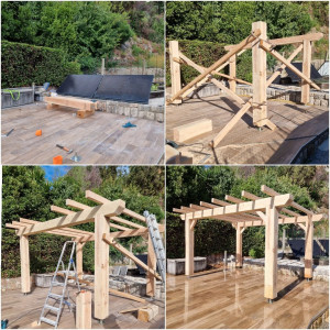 Photo de galerie - Creation pergola sur la mesure