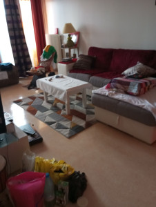 Photo de galerie - Ménage et rangement d'un appartement,la  photo est faite avant l'intervention.