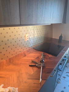 Photo de galerie - Installation d'une cuisine  plus ça crédence 