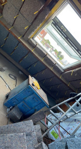 Photo de galerie - Isolation de rempants en laine de coton