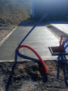 Photo de galerie - Dalle béton pour futur local technique 