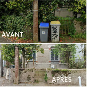 Photo de galerie - Gros rafraîchissement d'un jardin avant un aménagement