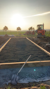Photo de galerie - Réalisation terrain de pétanque, en association avec la société Bâti-paysage 
