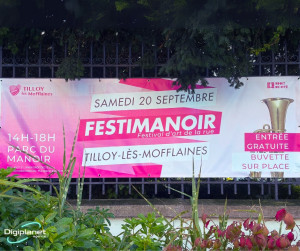 Photo de galerie - Bâches publicitaires événements 
