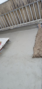 Photo de galerie - Dalle réalisé sur un balcon pour l'étanchéité
