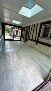 Photo de galerie - Pose carrelage dimension 80 cm par 20 cm 