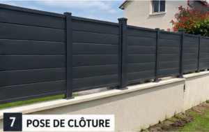 Photo de galerie - Pose de clôture 
