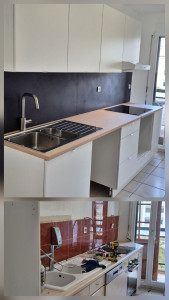 Photo de galerie - Enlever une ancienne cuisine et installer une nouvelle cuisine