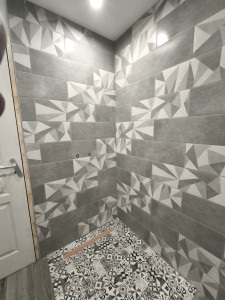 Photo de galerie - Carrelage sol et faïence pour une douche italienne 