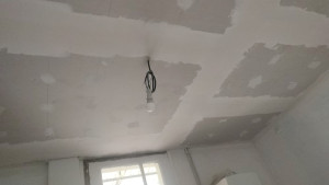 Photo de galerie - Isolation de plafond et création de faux plafond.