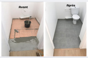 Photo de galerie - Pose de lino 