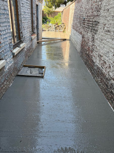 Photo de galerie - Coulage dalle béton 