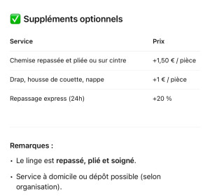 Photo de galerie - Lingerie - Repassage