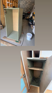 Photo de galerie - Fabrication + pose d’un caisson sous escalier 