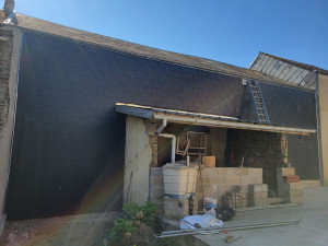 Photo de galerie - Bardage en ardoise fibro 60x30