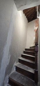 Photo de galerie - Pose placo dans escalier