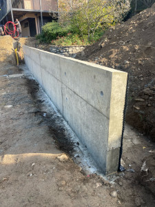 Photo de galerie - Mur de soutènement en béton armée 