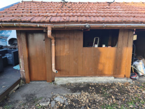 Photo de galerie - Lasure sur bois en teinte chateigne 