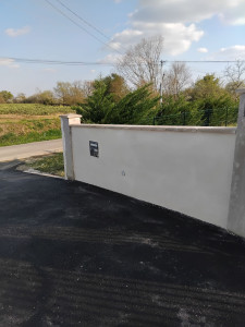 Photo de galerie - Réalisation  d un enduit 