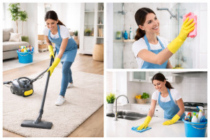 Photo de galerie - Je propose des prestations de ménage à domicile : nettoyage des sols, poussière, cuisine, salle de bain, vitres et repassage si besoin. Travail soigné, sérieux et adapté aux besoins de chaque client.