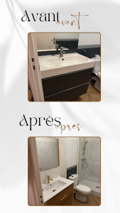 Photo de galerie - Rénovation complète salle de bain 