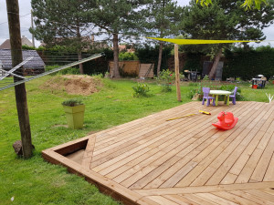 Photo de galerie - Conception et réalisation d'une terrasse en bois