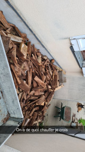 Photo de galerie - Transport de bois de chauffage 3m³ 