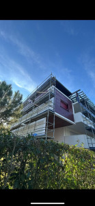 Photo de galerie - Renovation extérieur sur la commune de hossegor (avec montage échafaudage)